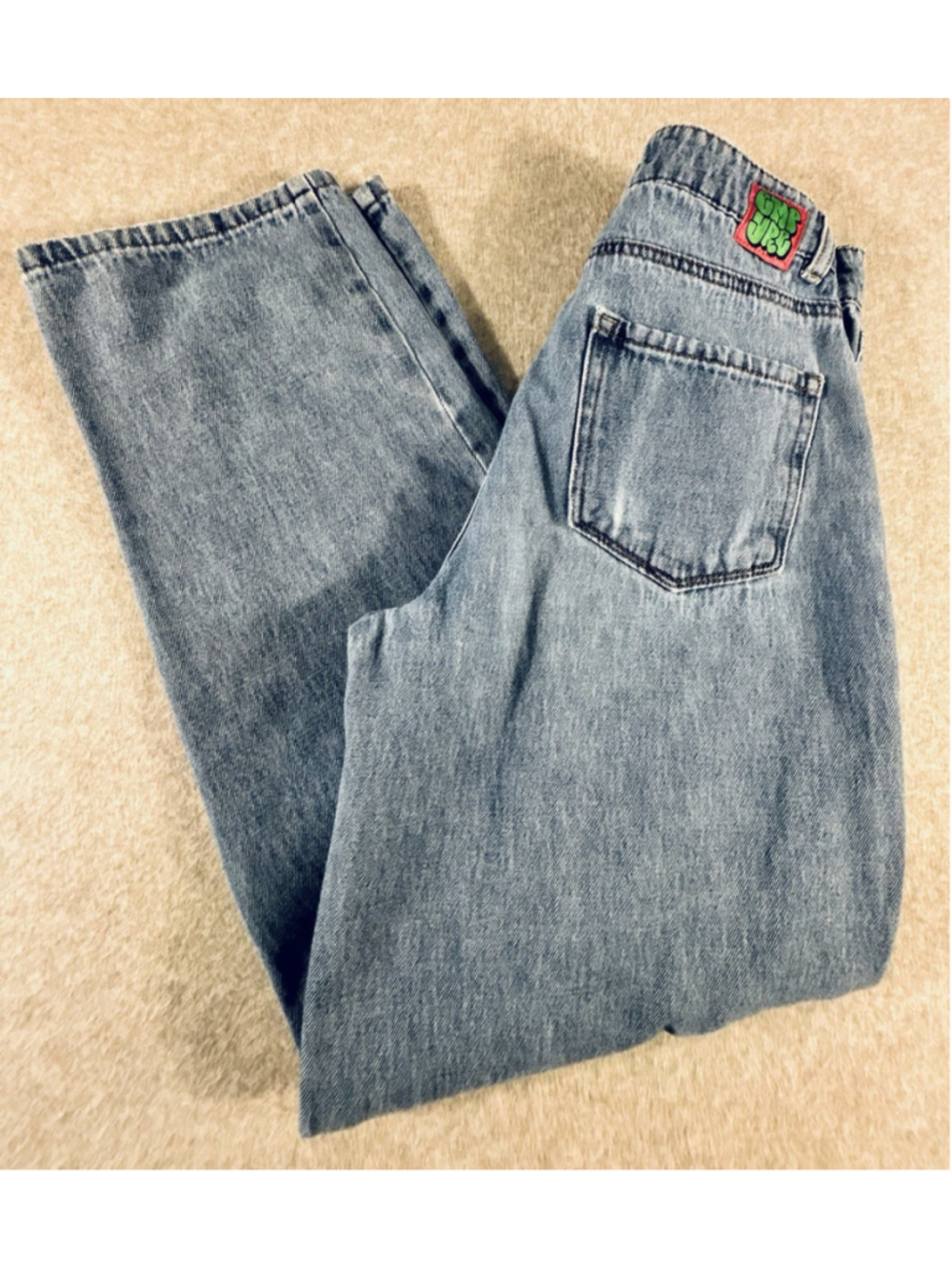 Empyre Baggy Skate Jeans 30x26 Light Wash Y2K Wide Leg